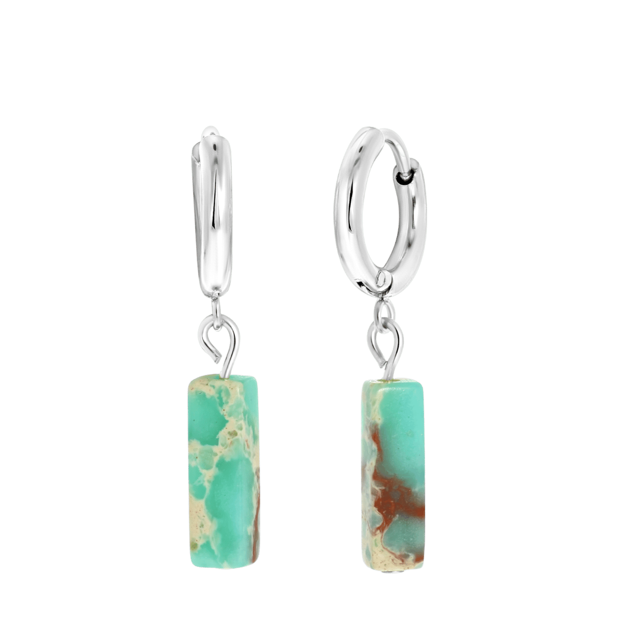Turquoise oorbellen