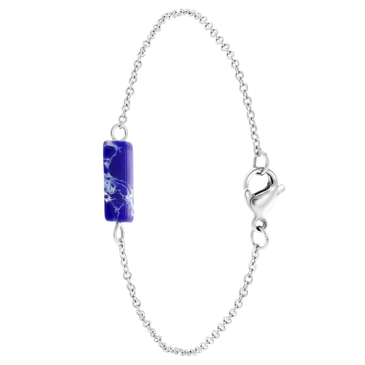 Lapis Lazuli stainless steel armband
