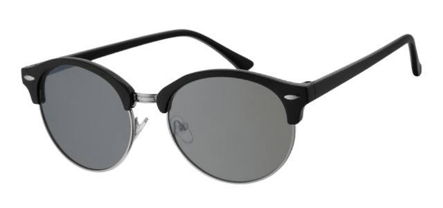 Sonnenbrille für Damen mit schwarzem Gestell