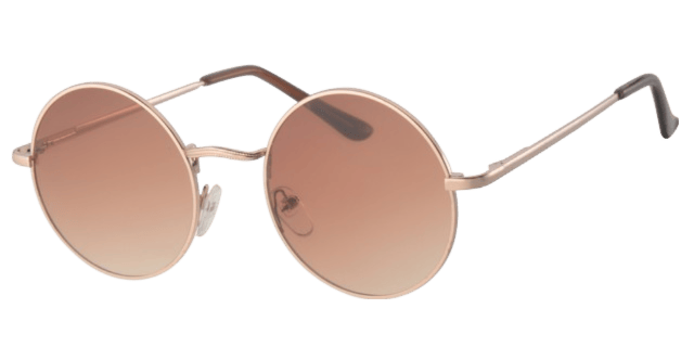 Dames zonnebril met goudkleurige frame