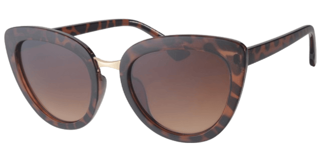 Dames zonnebril met bruine frame