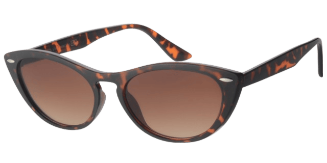 Dames zonnebril met bruine frame