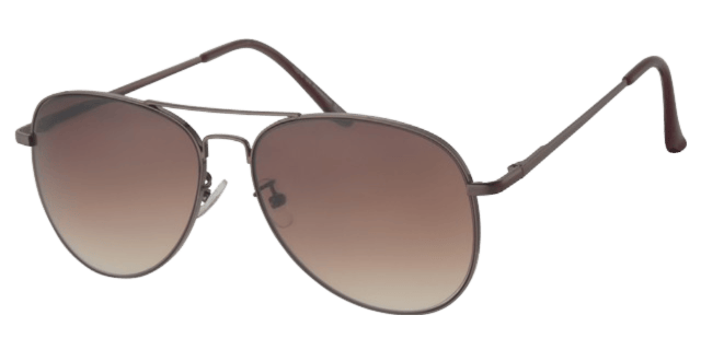 Heren zonnebril met bruine frame