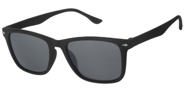 Sonnenbrille für Herren mit schwarzem Gestell