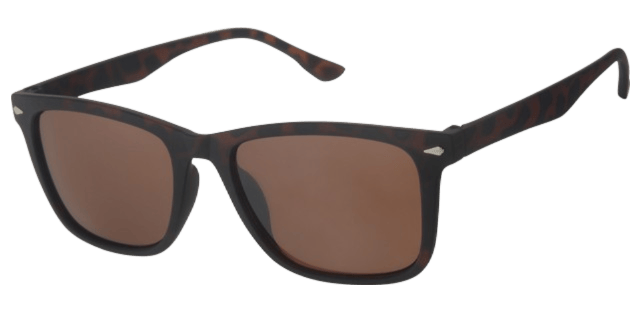 Heren zonnebril met bruine frame