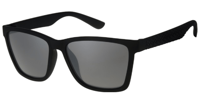Sonnenbrille für Herren mit schwarzem Gestell