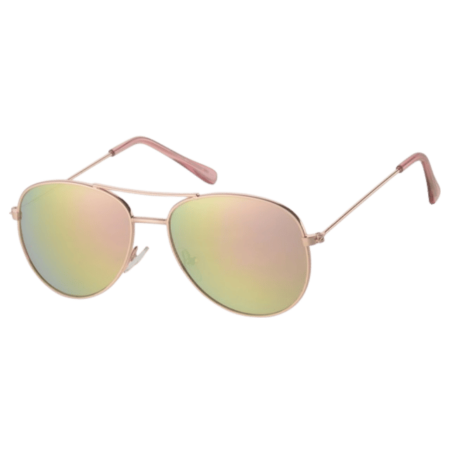 Sonnenbrille für Kinder mit silberfarbenem Gestell