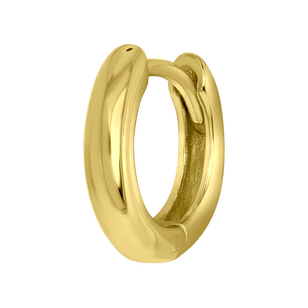 Zilveren goldplated helixpiercing 2mm voor dames