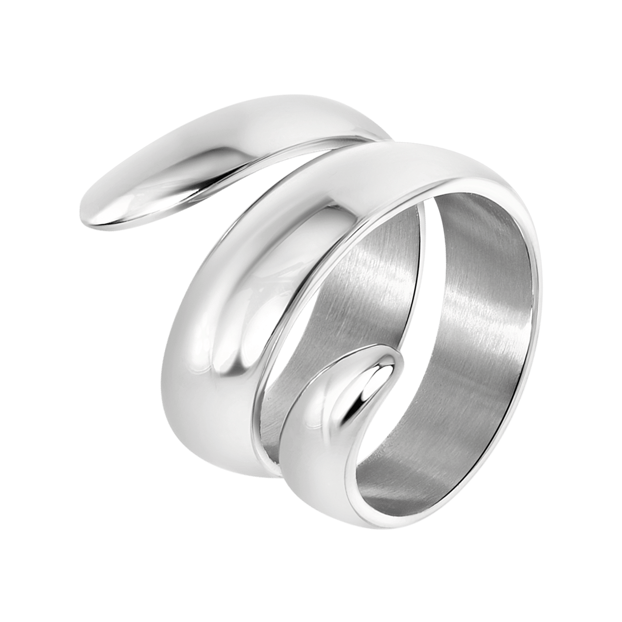 Gerecycled stainless steel ring Rosamonde