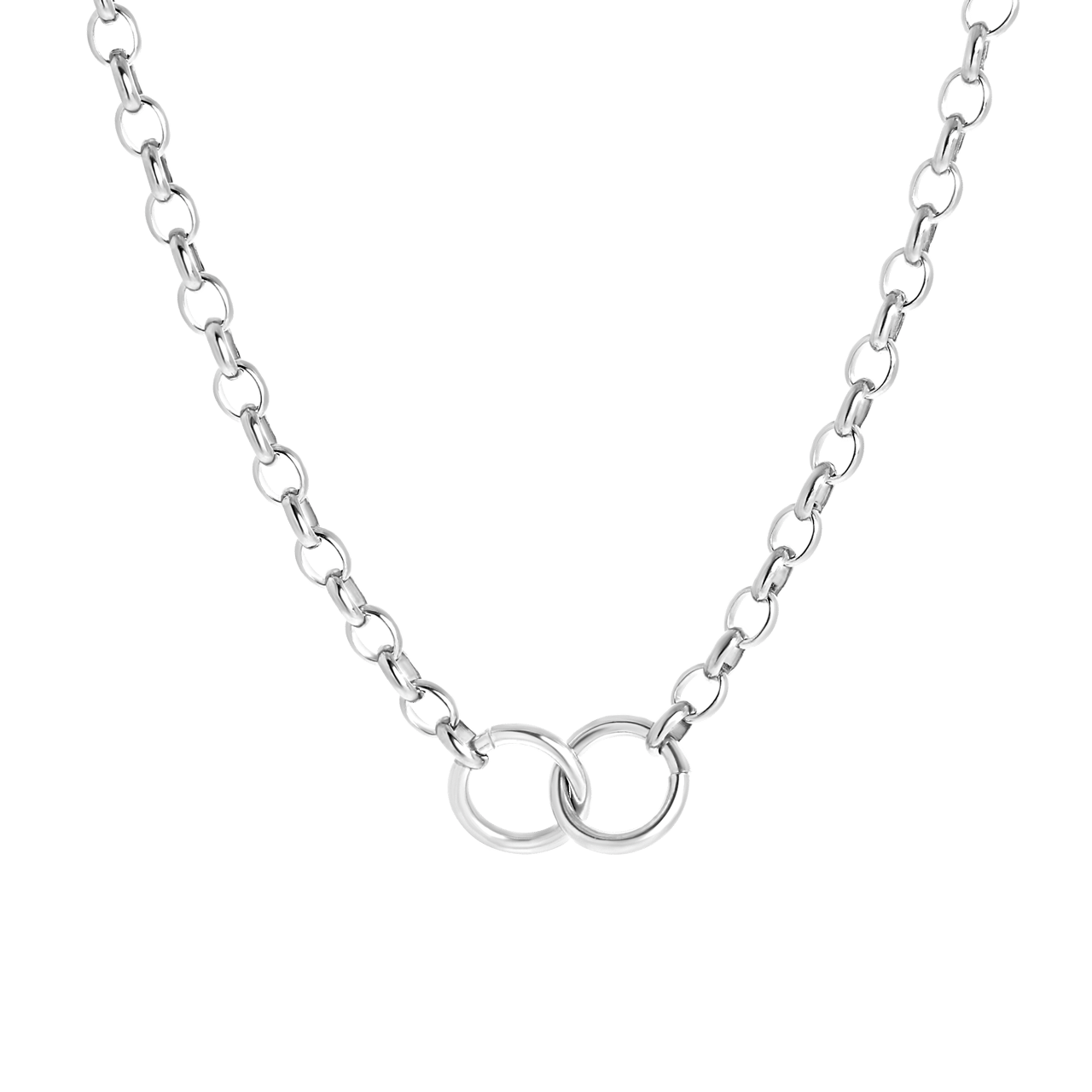 Stainless steel ketting met ronde schakels