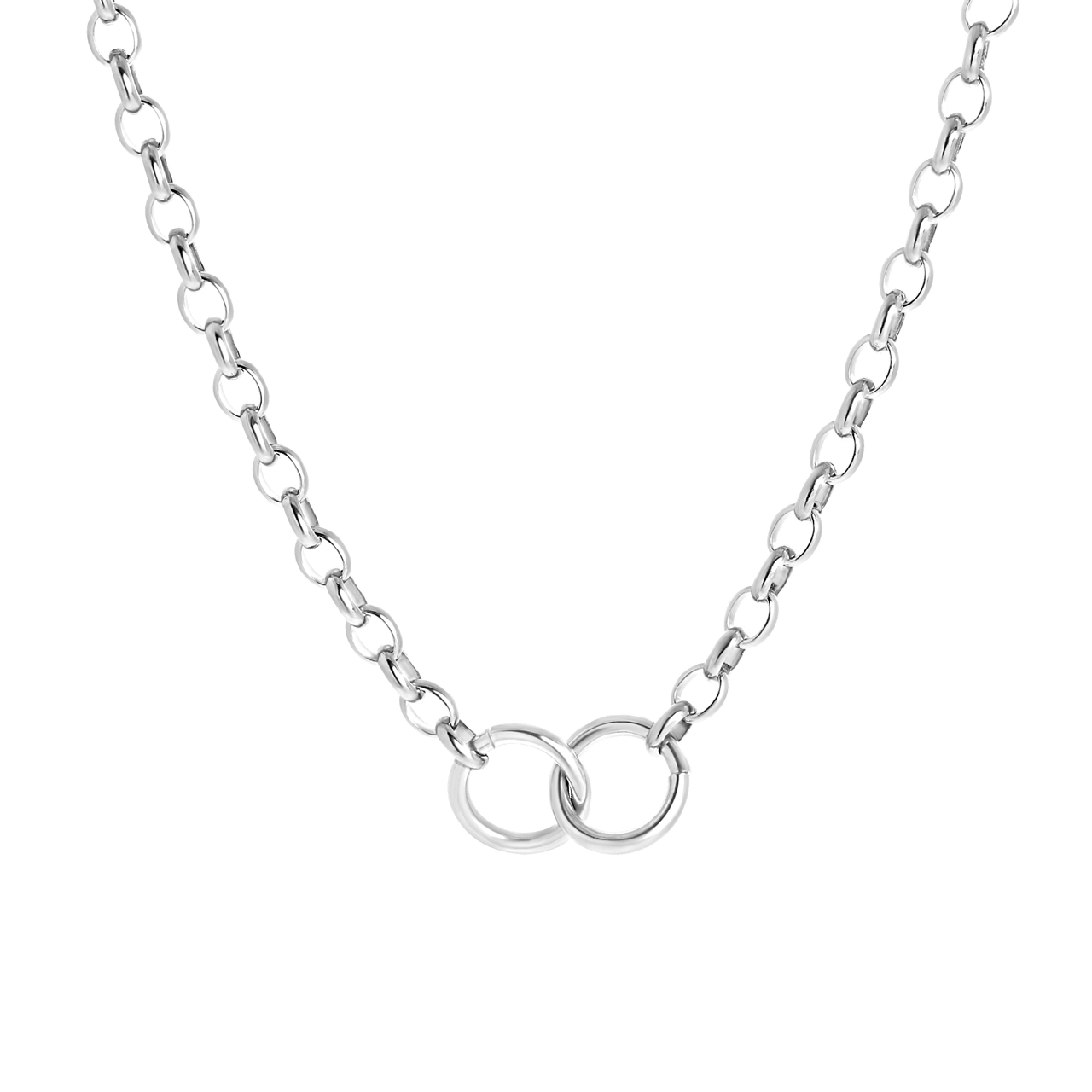 Stalen ketting met ronde schakels