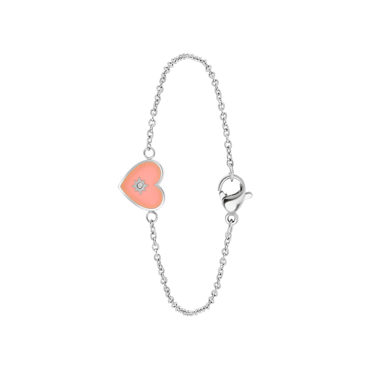 Armband, Edelstahl, mit Herz