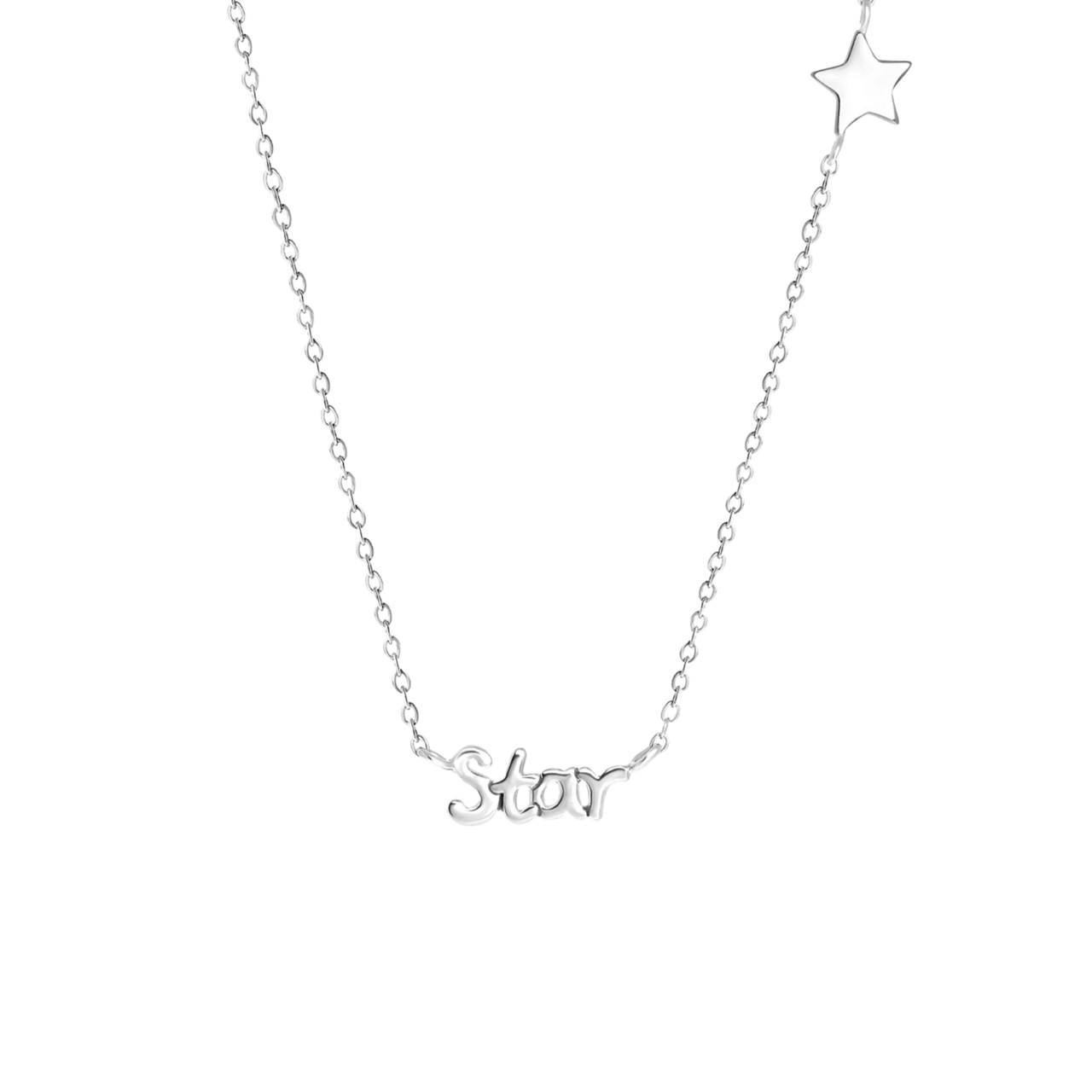 Halskette, 925 Silber, Star