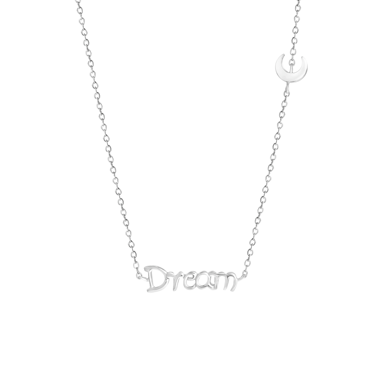 Zilveren ketting moon-dream