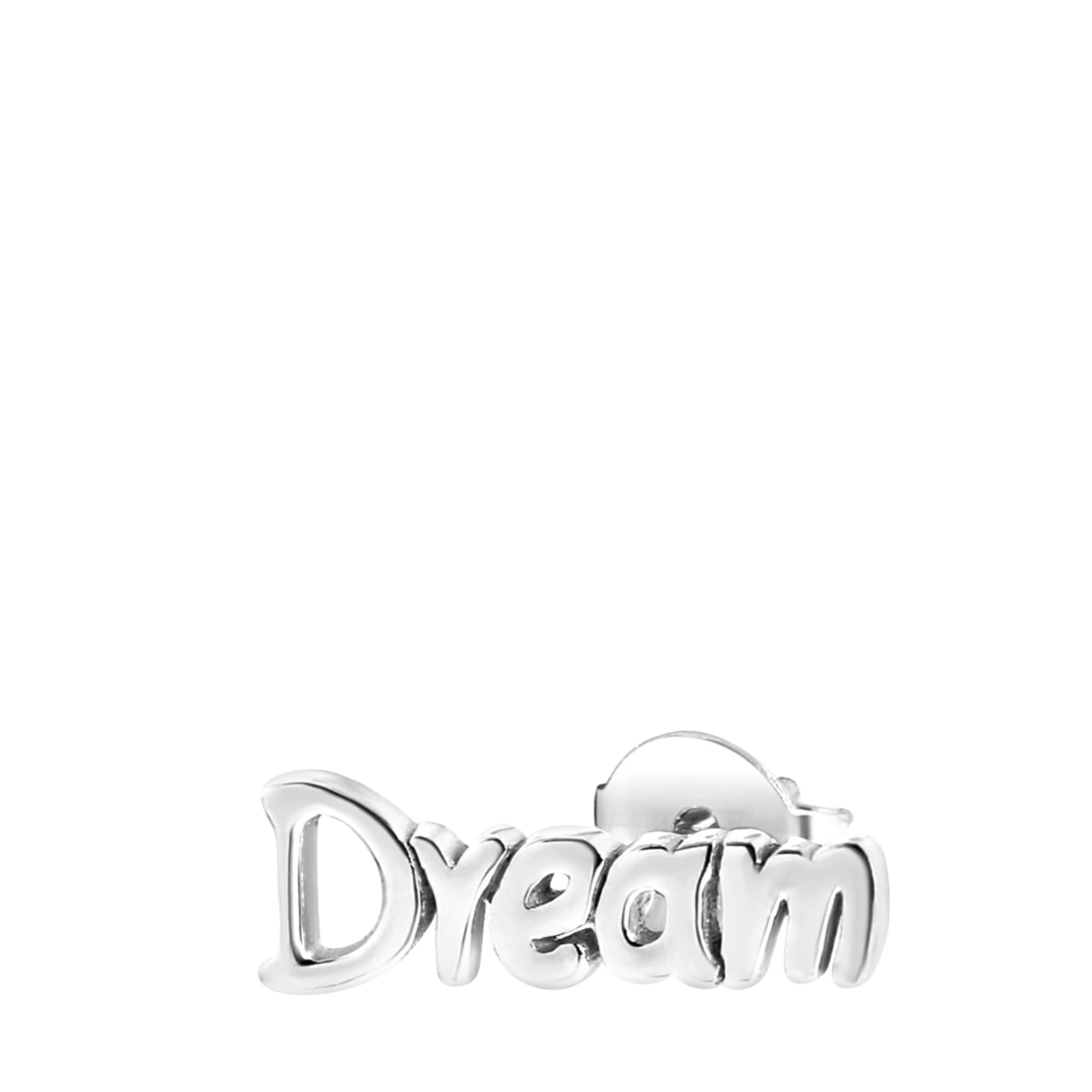 Zilveren oorknop dream