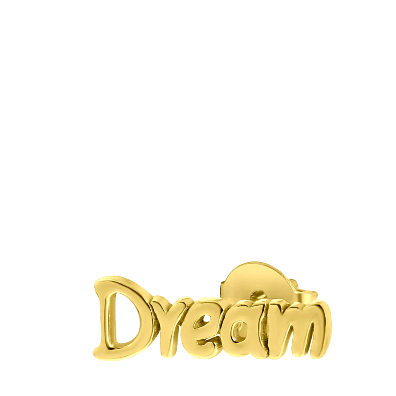 Zilveren goldplated kinderoorknoppen dream