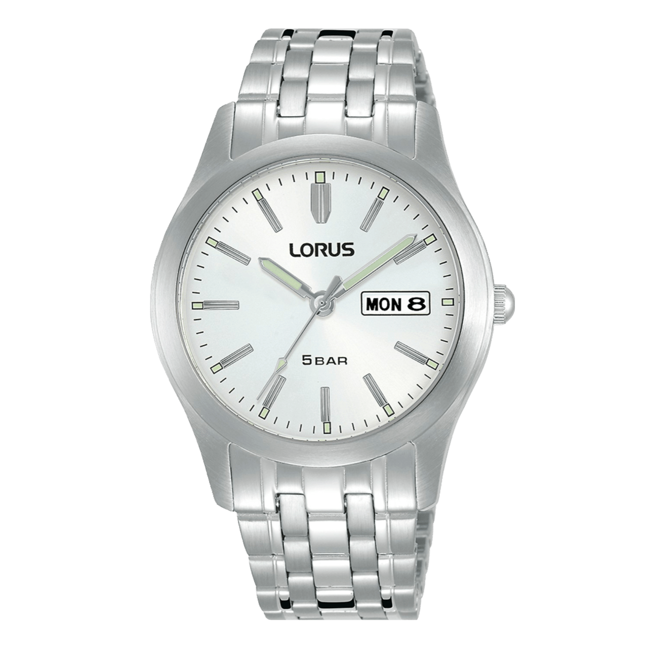 Lorus Edelstahl-Armbanduhr, 50 m WD, RXN71DX9