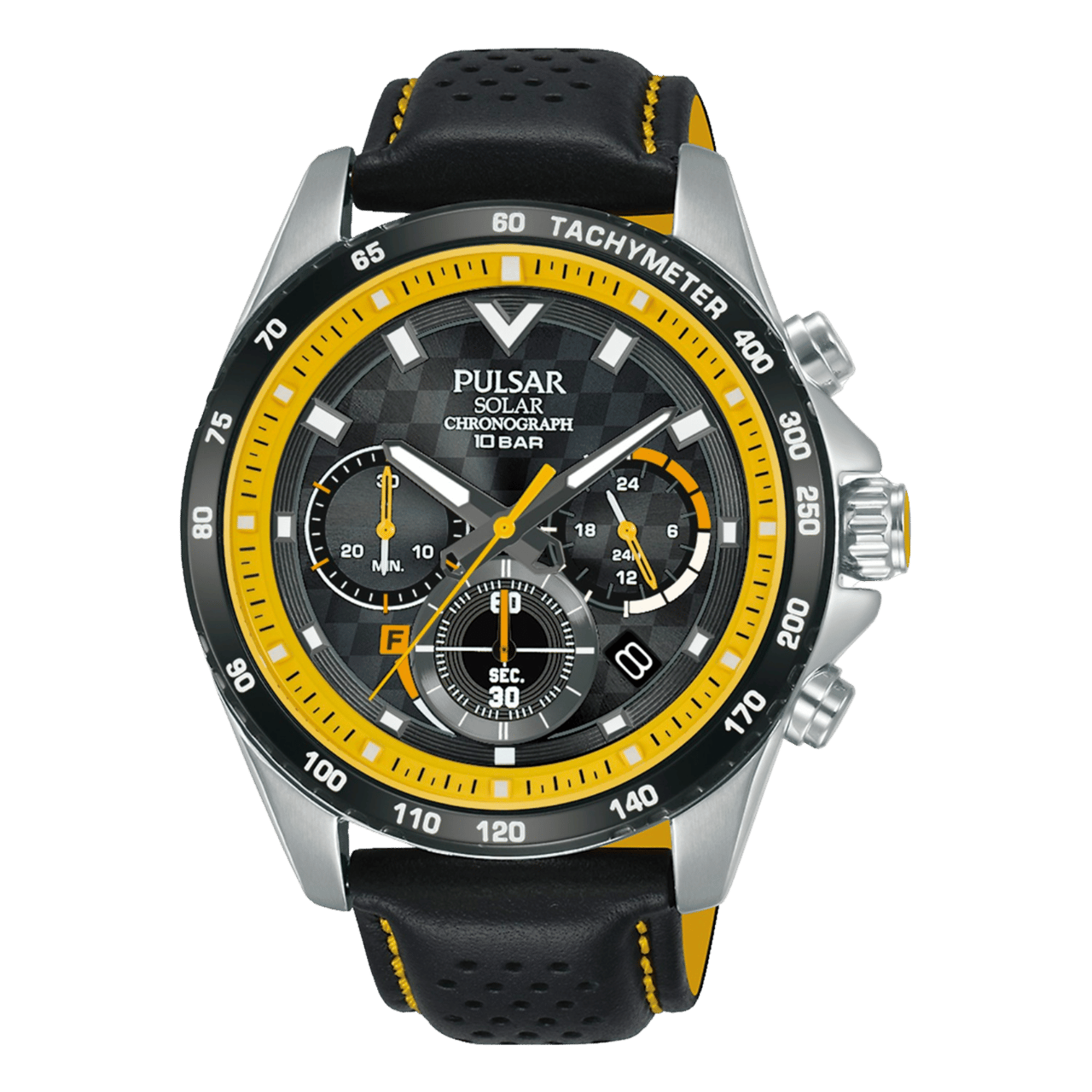 Pulsar stainless steel heren horloge solar chrono PZ5115X1