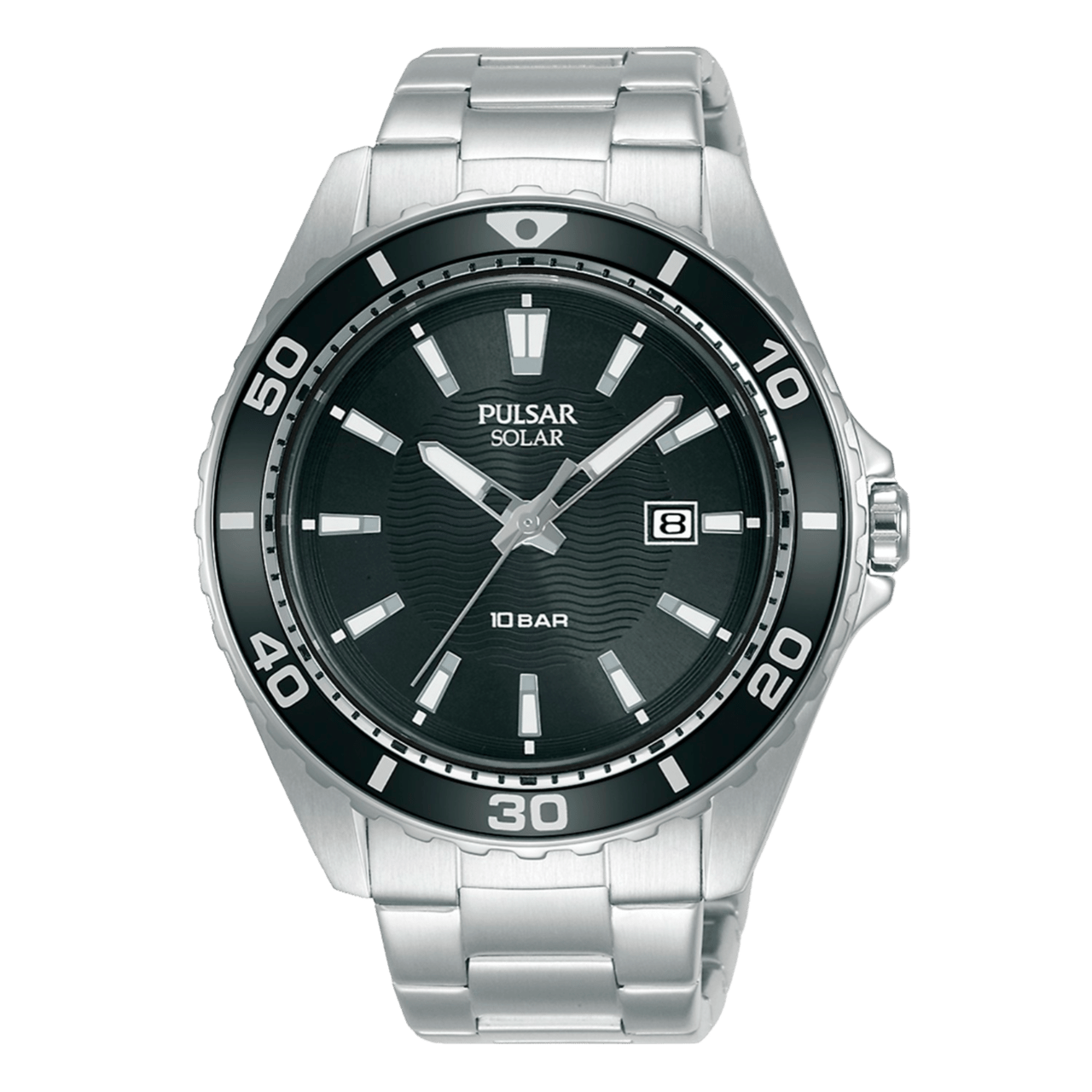 Pulsar Herrenarmbanduhr, Edelstahl, Solar, 100 m WD, PX3239X1