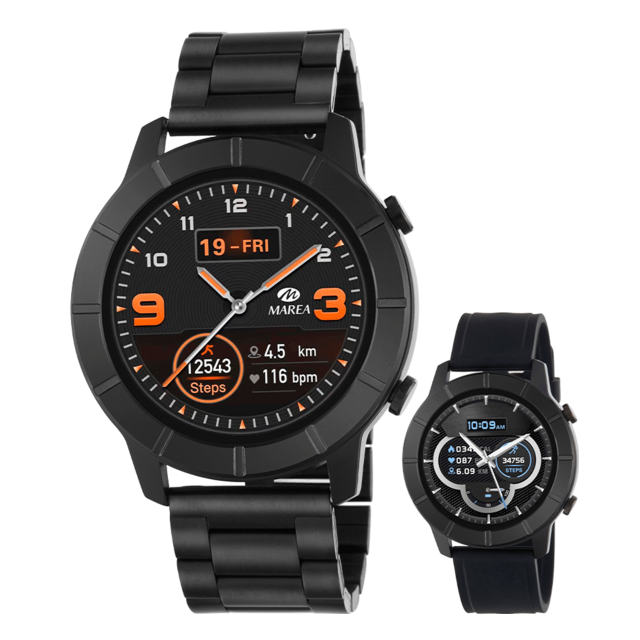 Marea Smartwatch Digitaal Heren Horloge Zwart B58003/4