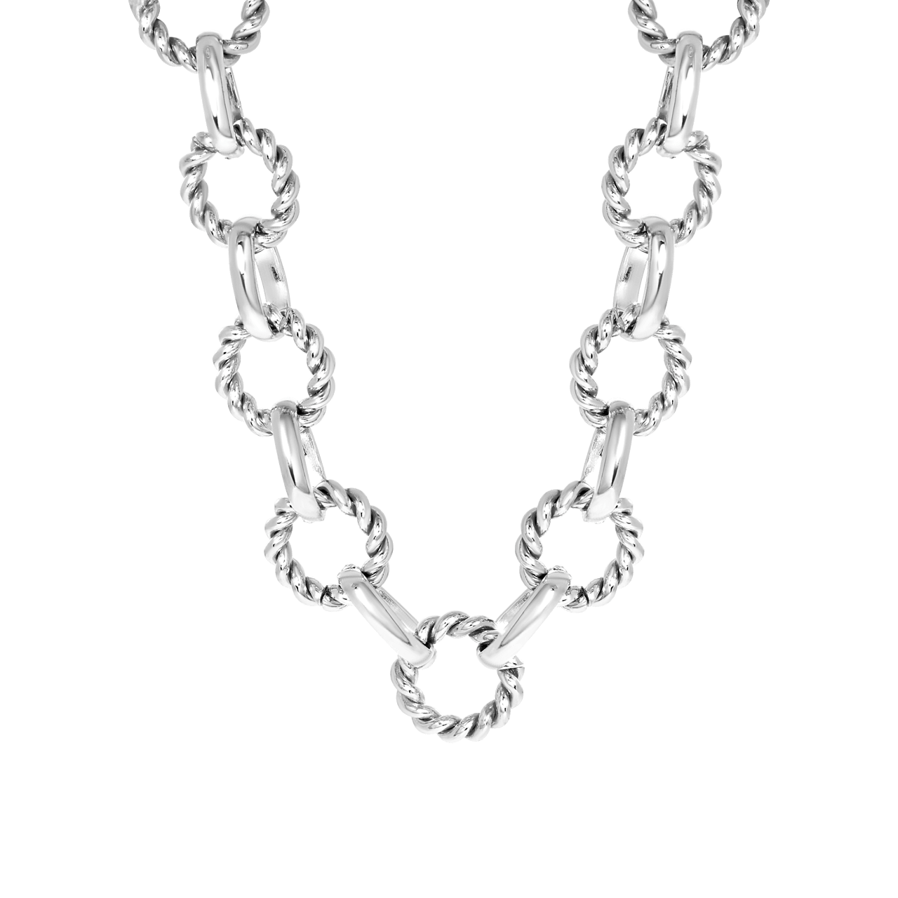 Bijoux zilverkleurige ketting voor dames
