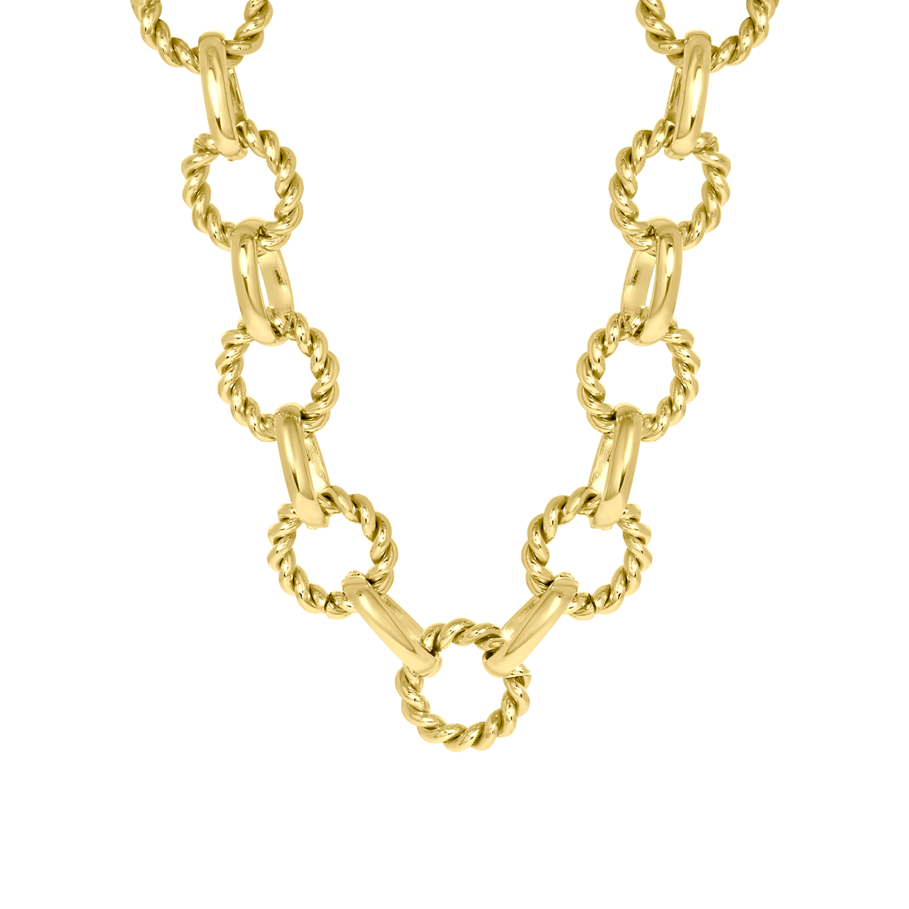 Goudkleurige bijoux ketting chunky