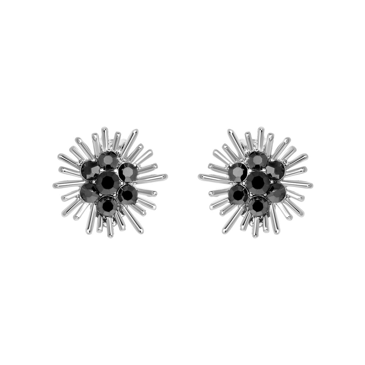 Silberfarbene Bijoux-Ohrringe, Clip