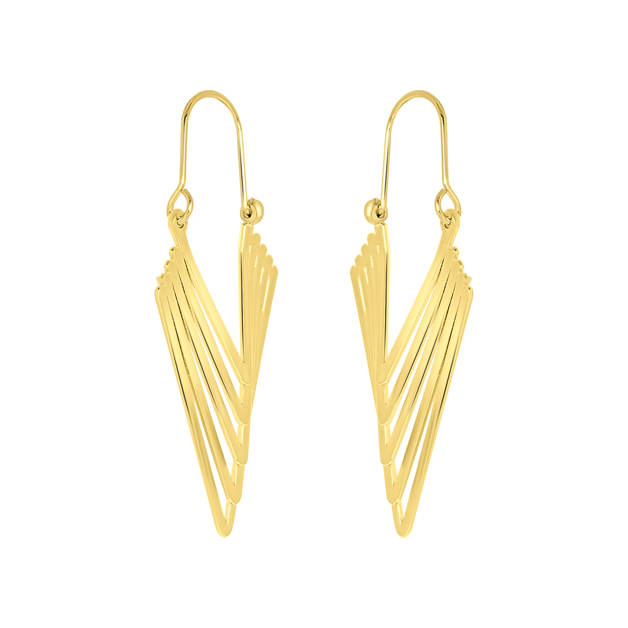 Goudkleurige bijoux oorbellen V