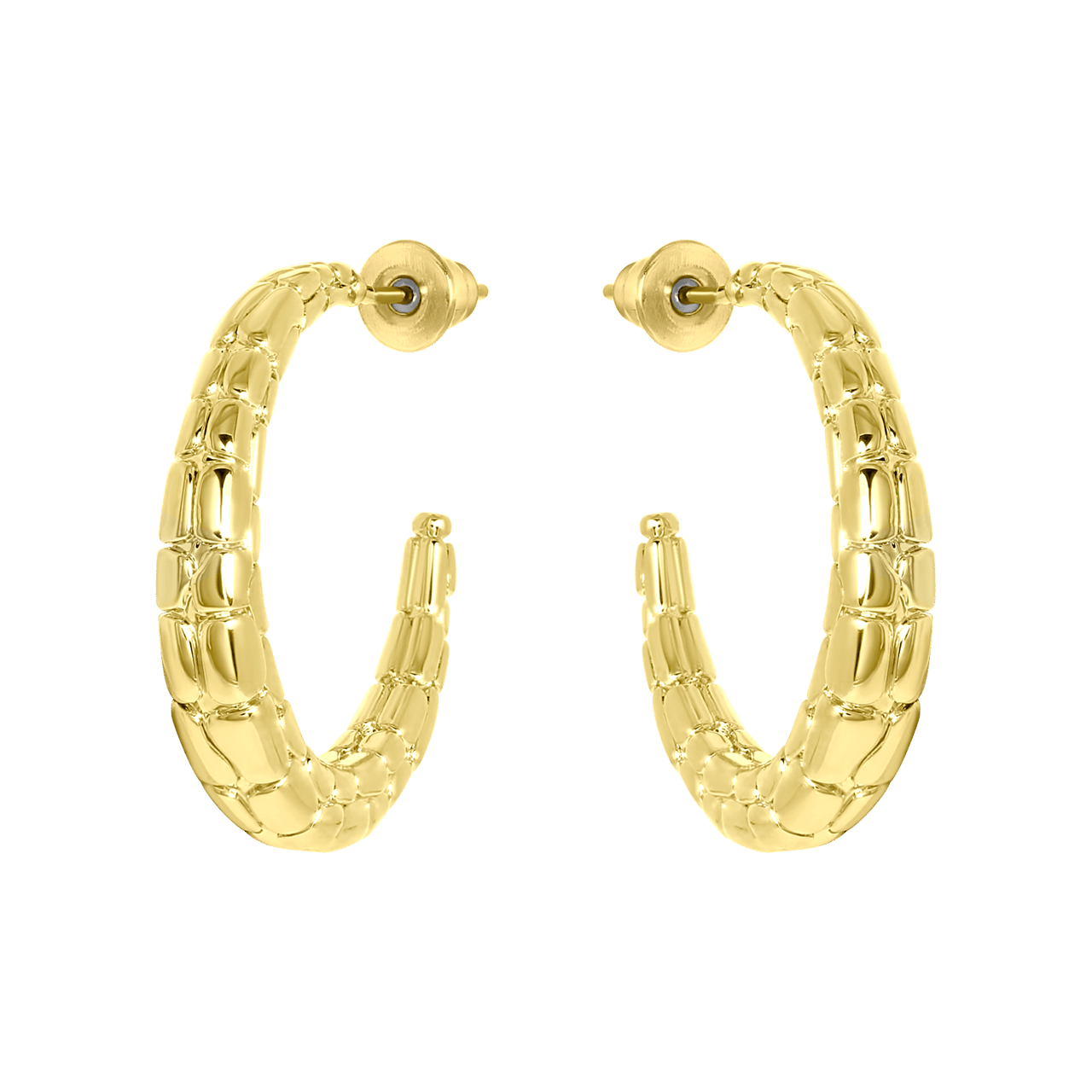 Goudkleurige bijoux oorbellen