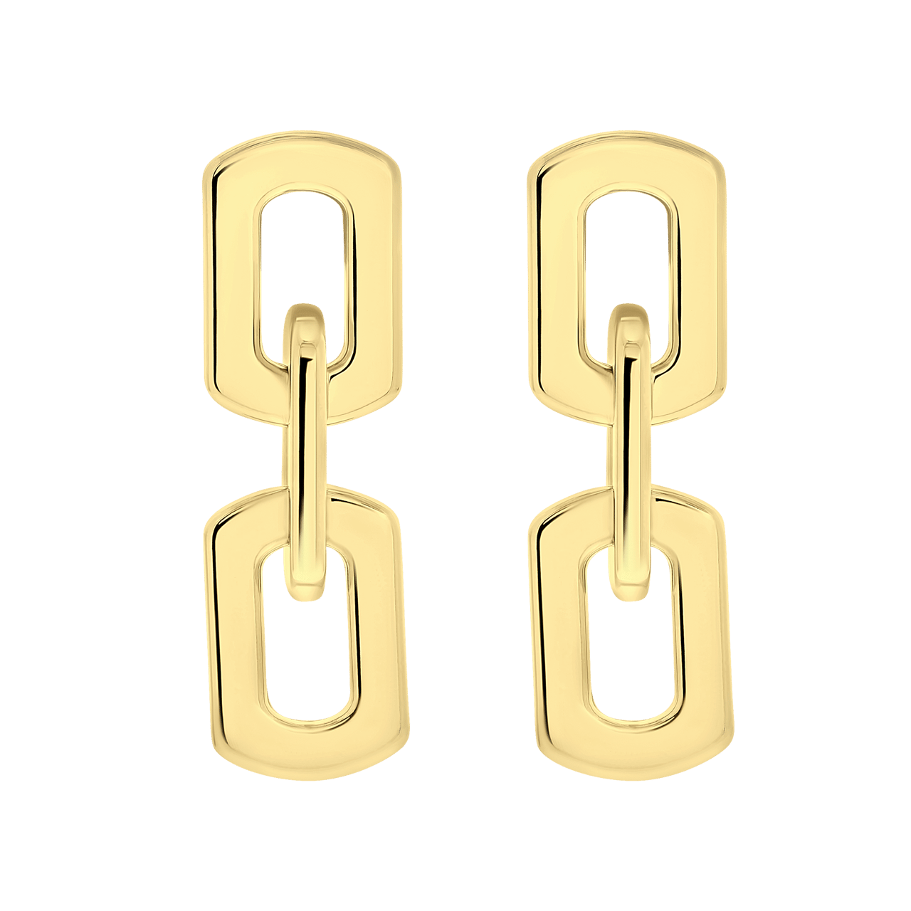 Goudkleurige bijoux oorbellen