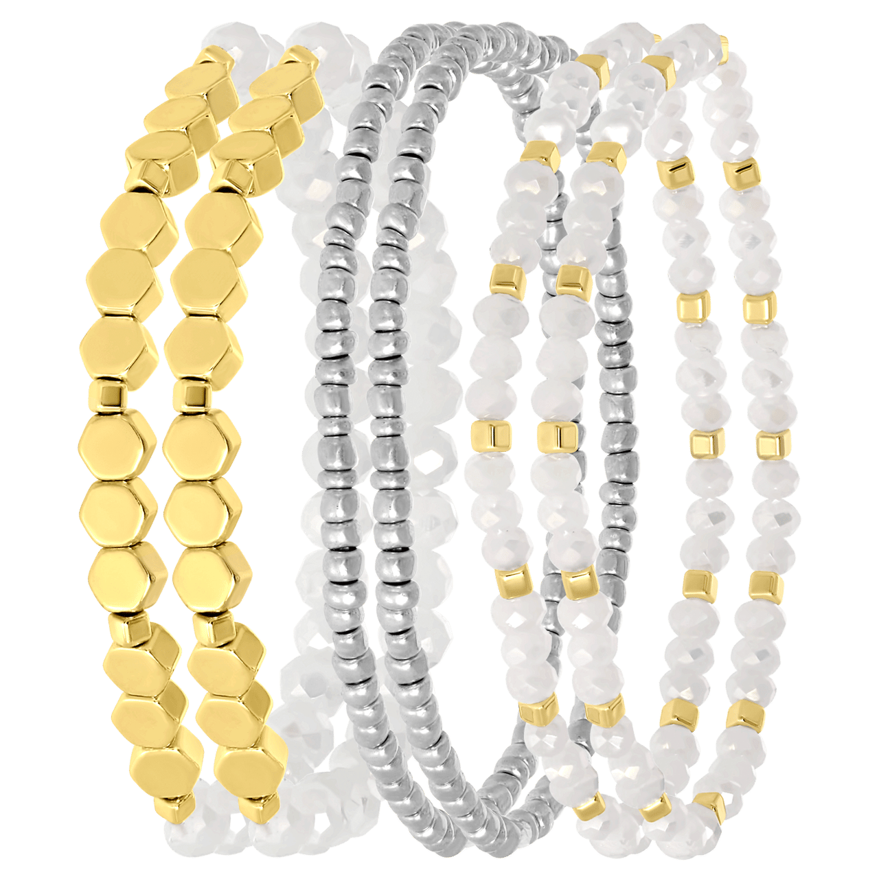 Goudkleurige bijoux armbanden setje