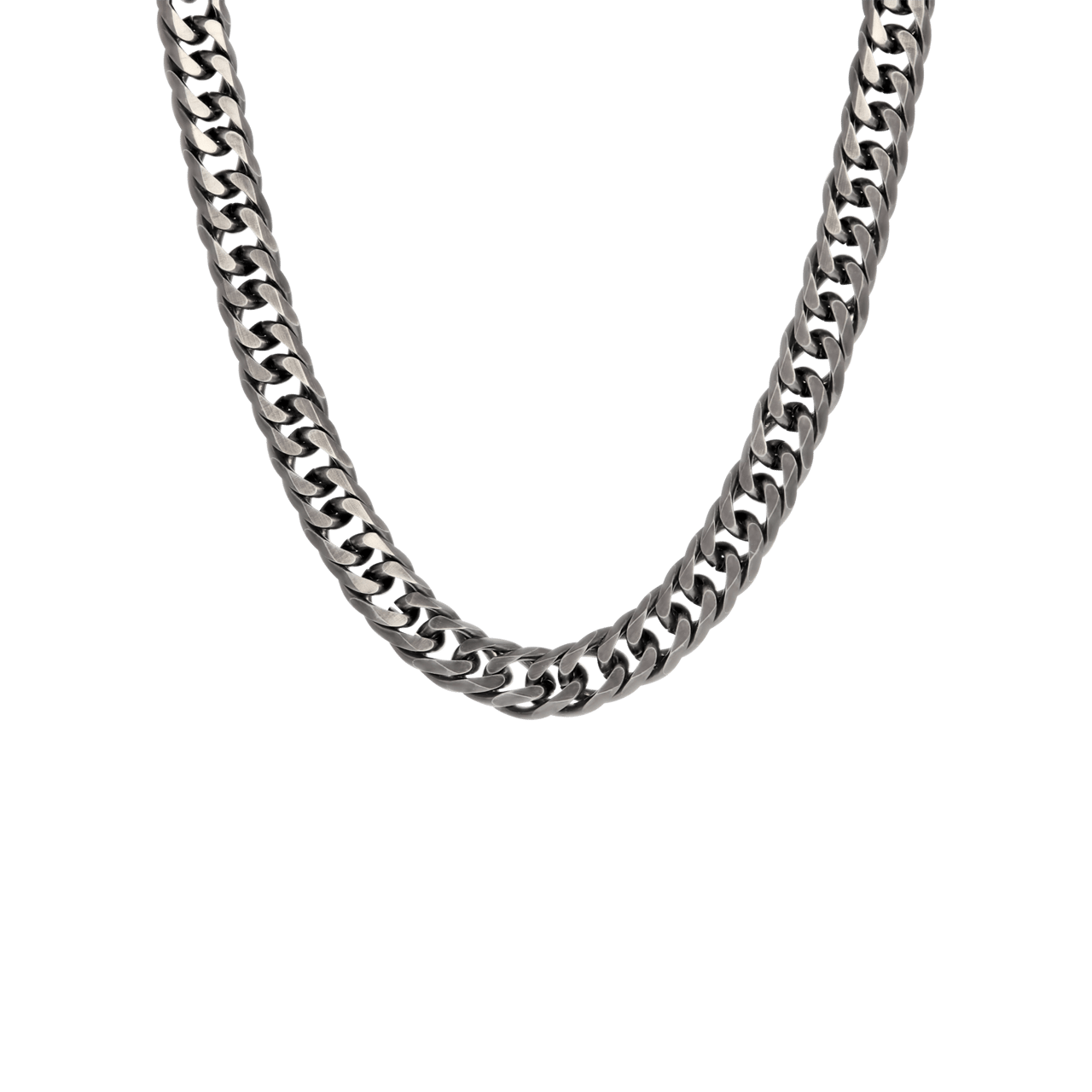 Gerecycled stalen herenketting gourmetschakel