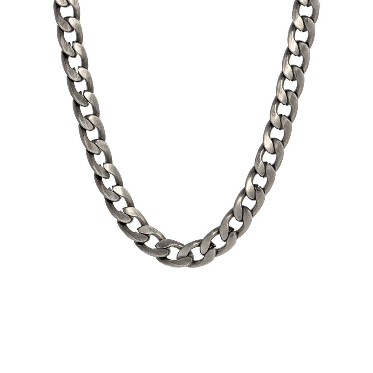 Gerecycled stalen herenketting gourmetschakel