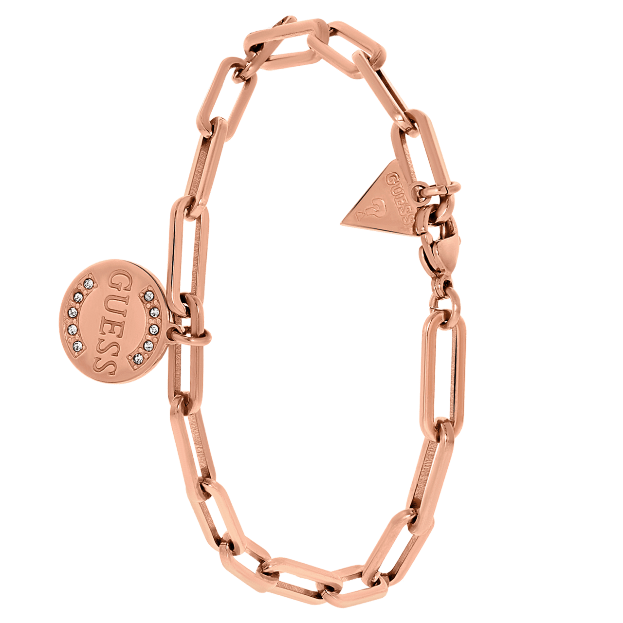 Guess stainless steel roseplated closed forever armband