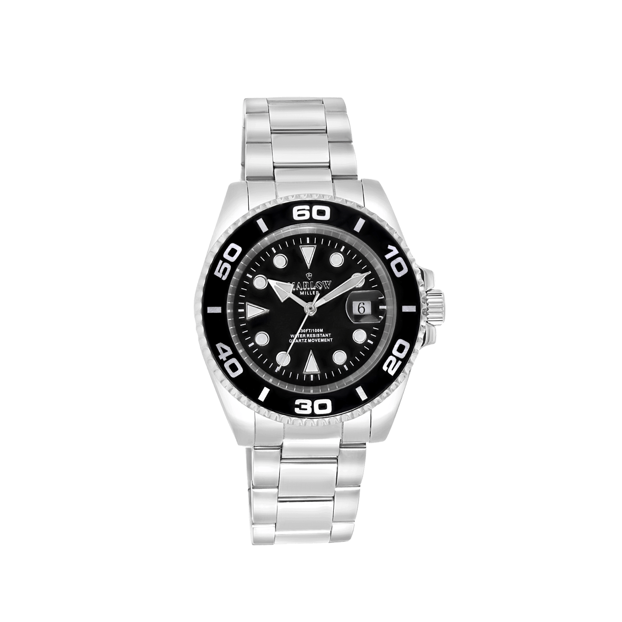 Marlow Miller Armbanduhr mit Edelstahlgehäuse und -armband