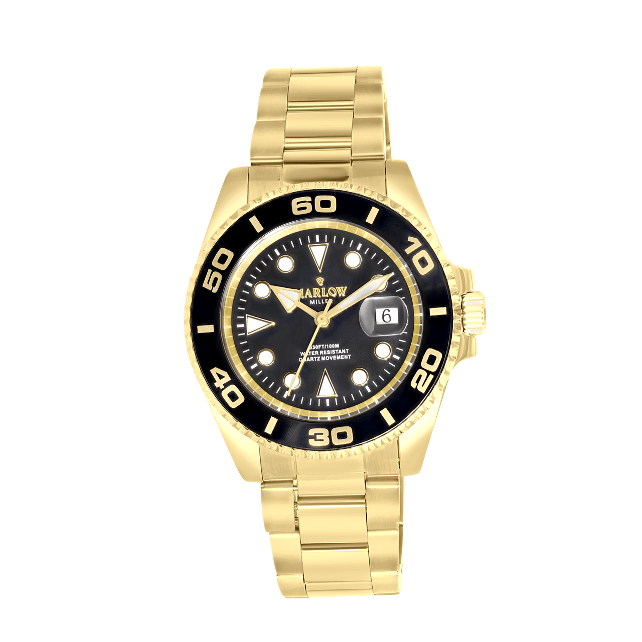Marlow Miller Armbanduhr mit goldfarbenem Edelstahlarmband