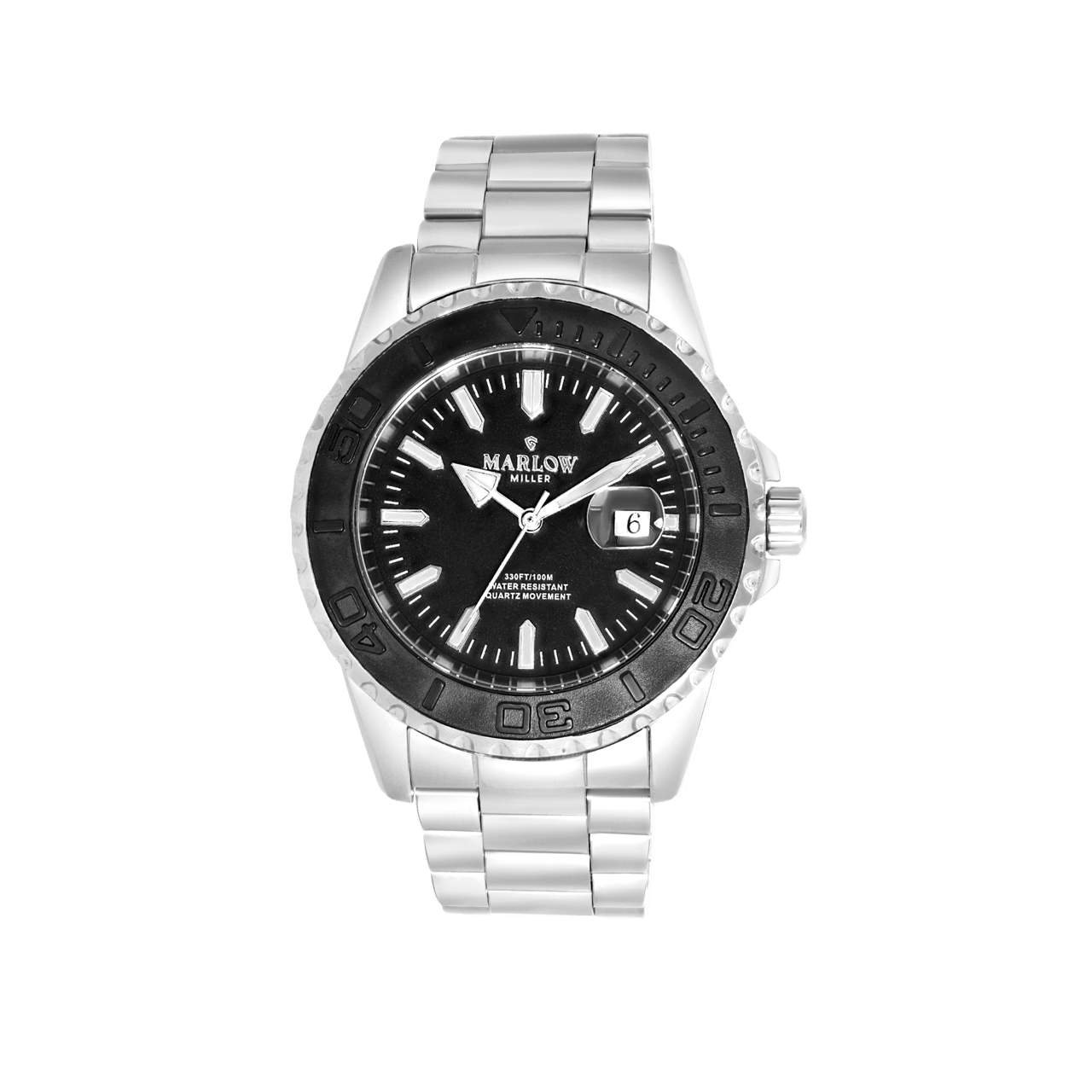 Marlow Miller horloge met stainless steel kast en band
