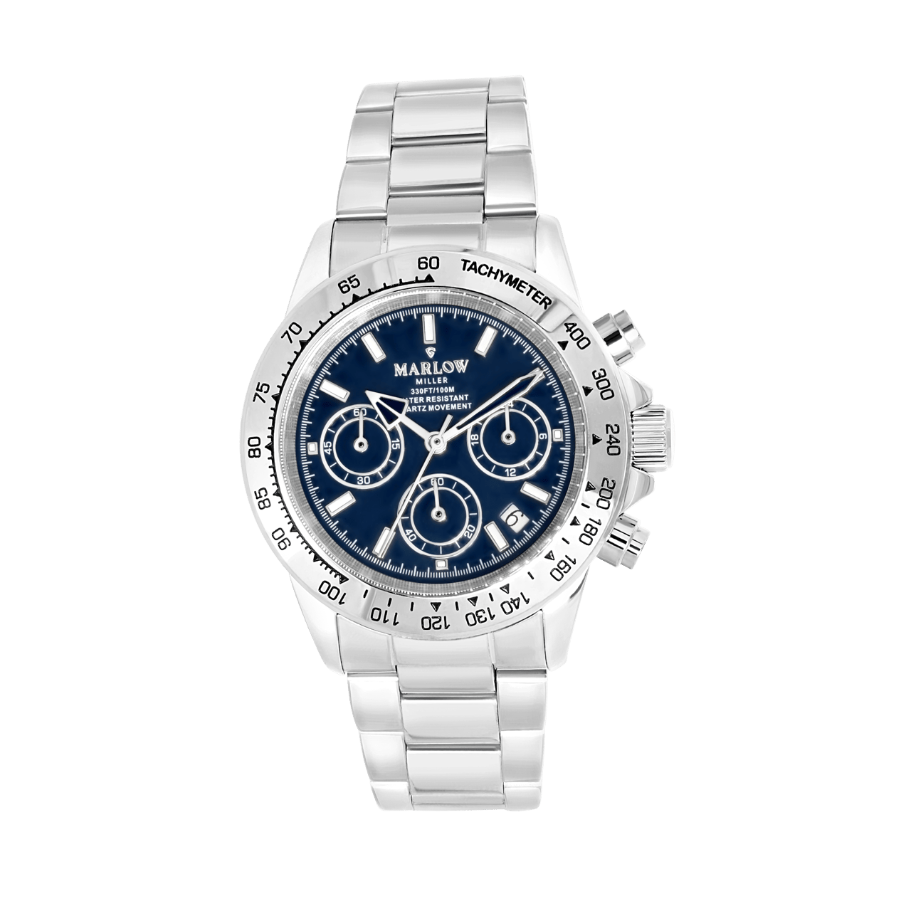 Marlow Miller chronograaf horloge met stainless steel band