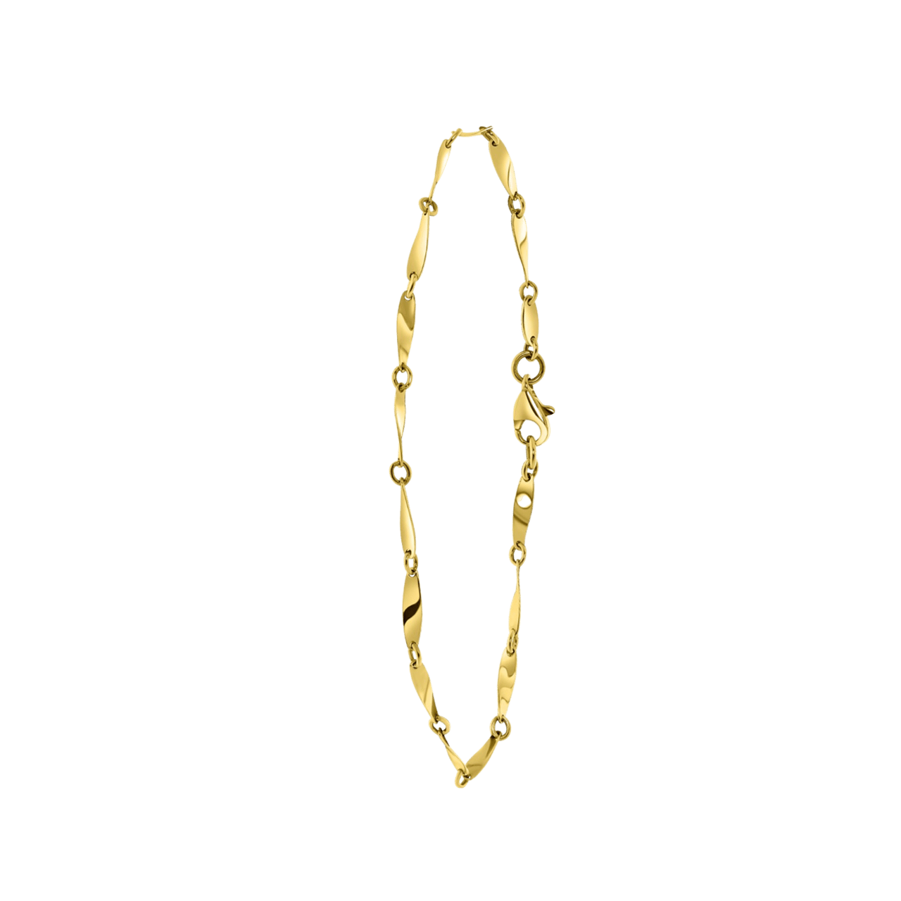 18 Karaat geelgouden armband fantasie