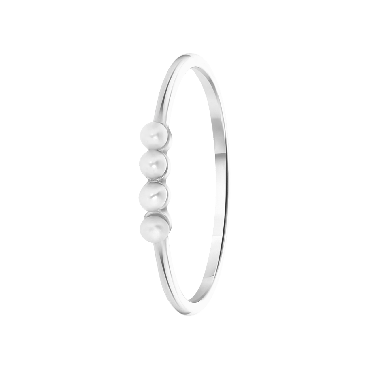 Zilveren ring zoetwaterparels