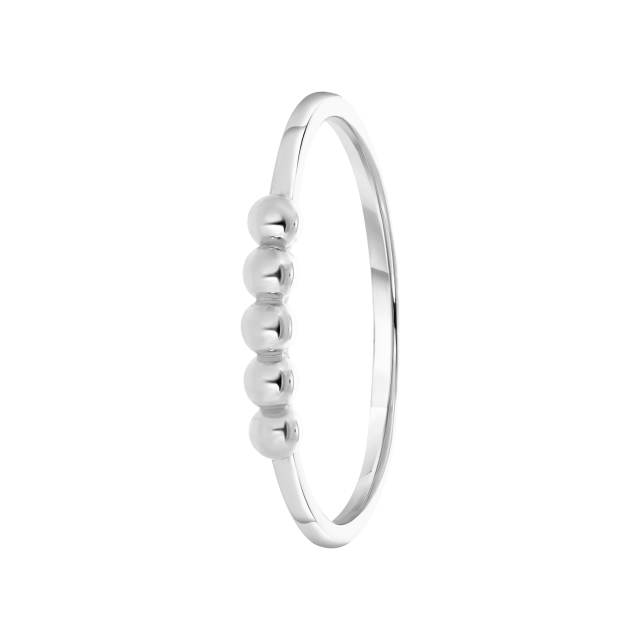 Zilveren ring bal