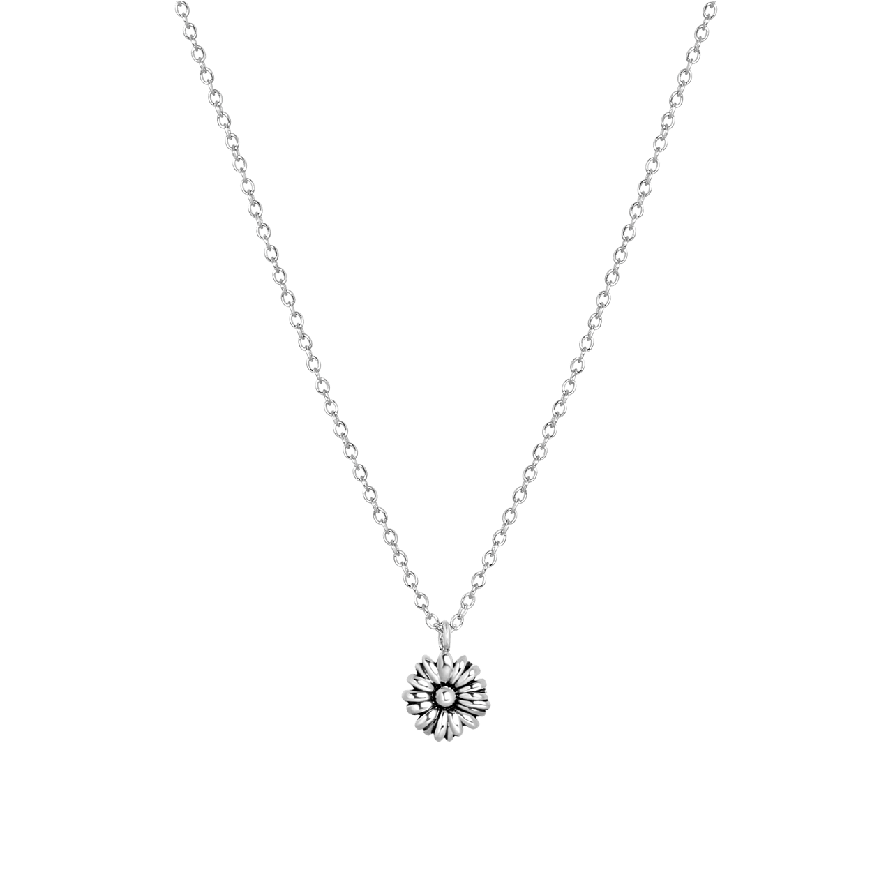 Halskette & Anhänger, 925 Silber, Geburtsblume