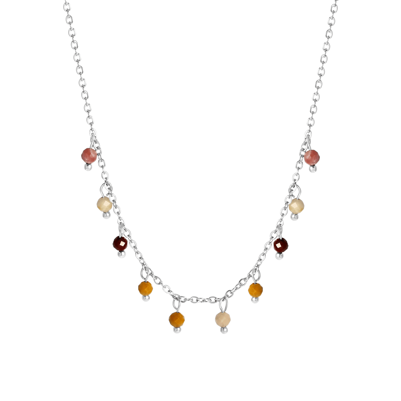 Stainless steel ketting met vitteline