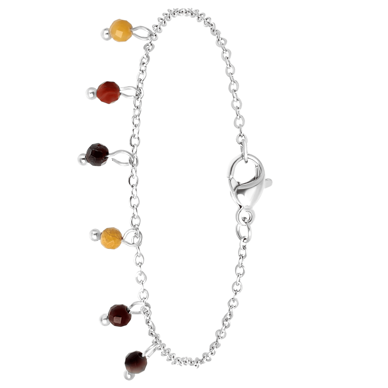 Stainless steel armband met vitteline