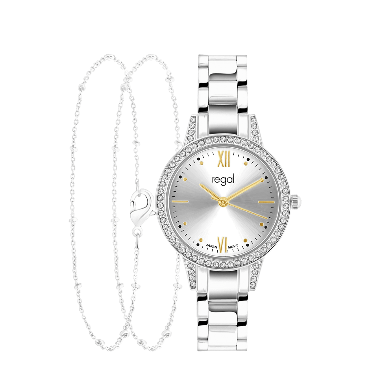 Regal Set Dameshorloge bicolour met armbanden RG3040-01