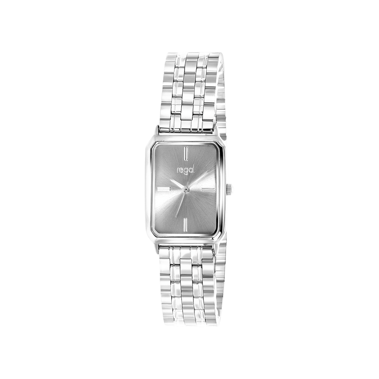 Regal-Damenarmbanduhr mit Edelstahlarmband