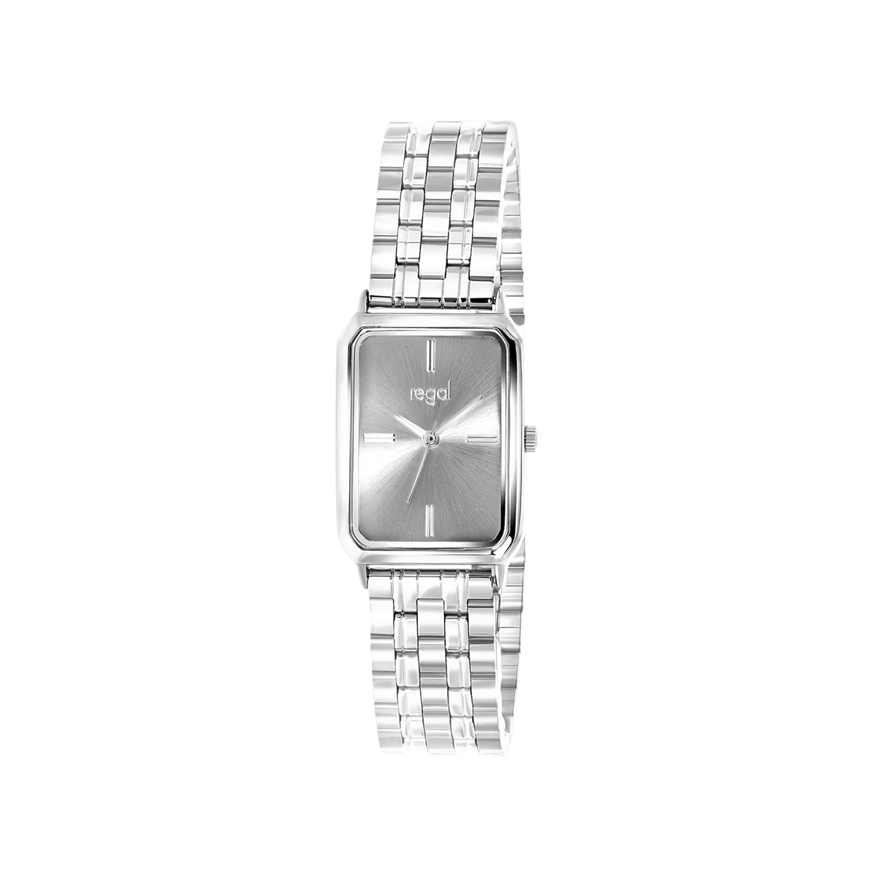 Regal dameshorloge met een stainless steel band