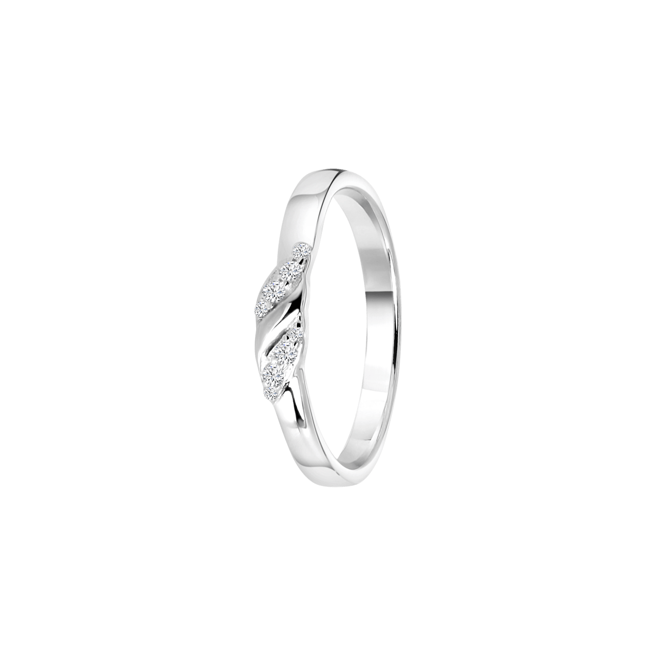Zilveren ring met zirkonia