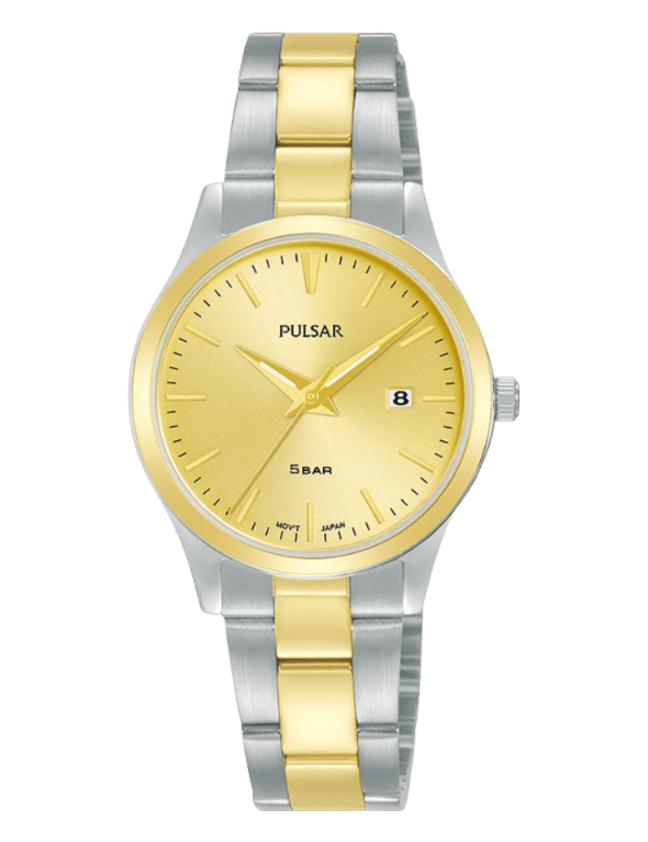 Pulsar Dames Horloge Bicolour 50M PH7544X1