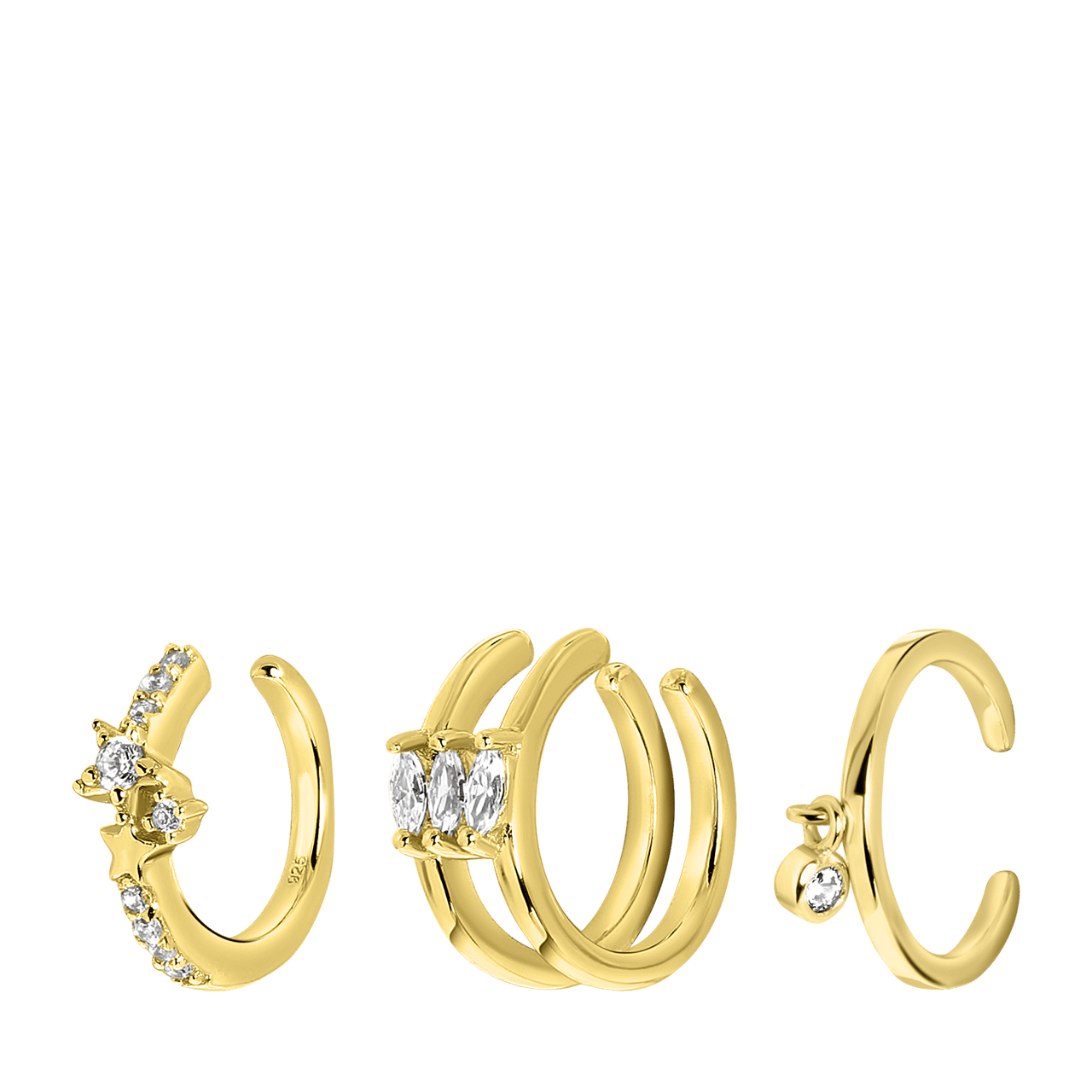 Stalen goldplated fantasiearmband met hanger met amethyst voor dames